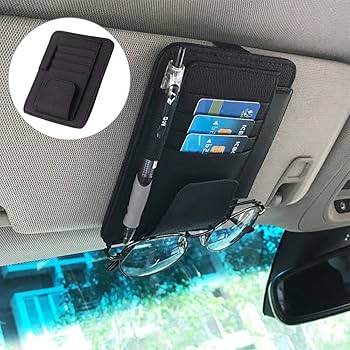 Amazon.co.jp: HerMia 車用 サンバイザーケース 高級本革 カード